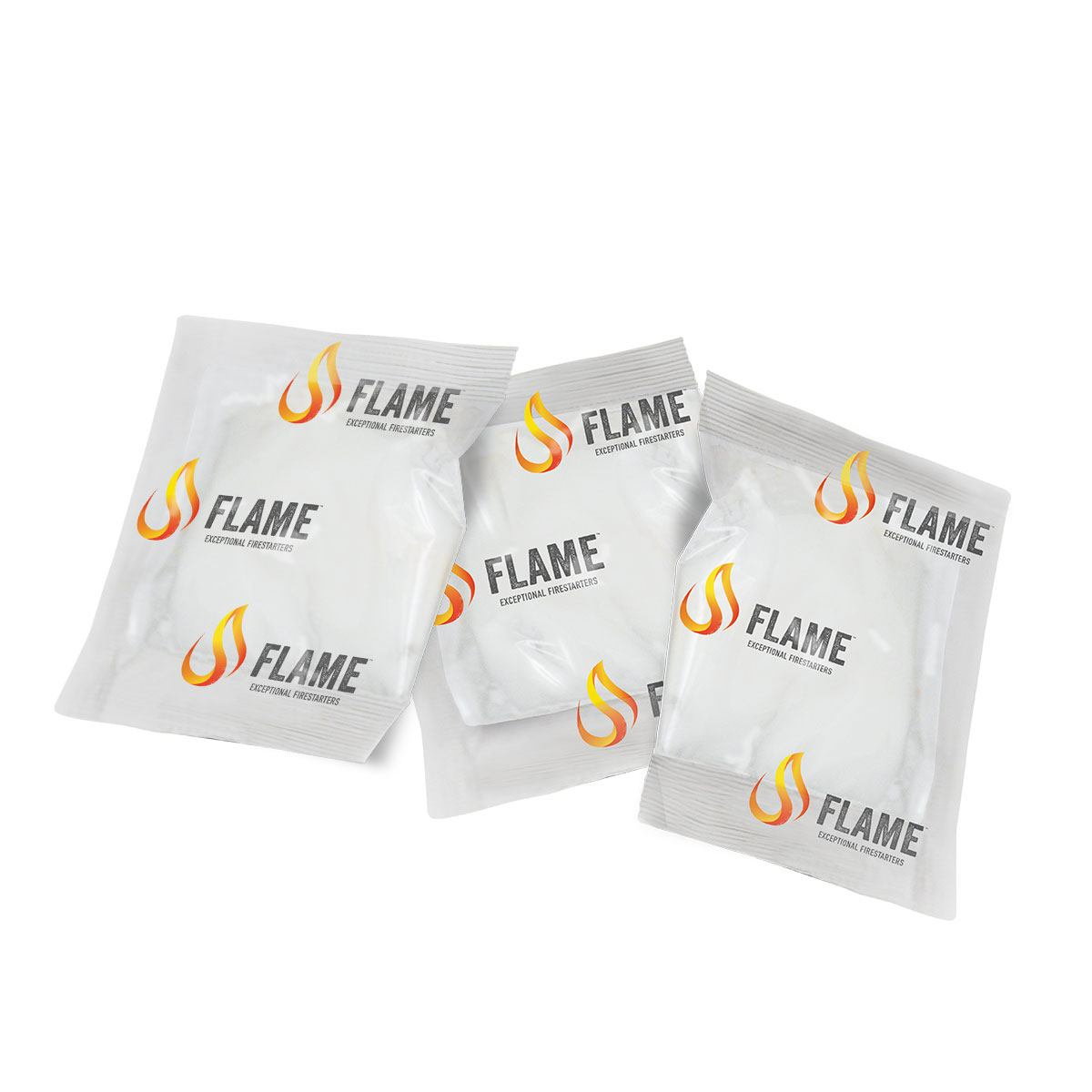 FLAME optændingsposer til grill og bål Fire FLAME optændingsposer i individuel emballage
