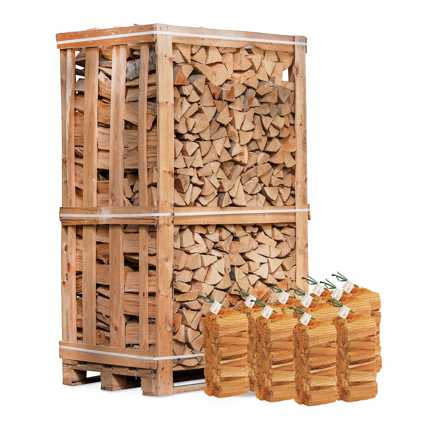 Ovntørret Bøg 1,8 m3 og 10 poser optændingsbrænde