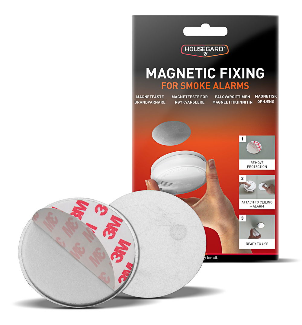 Housegard magnetisk beslag til montering af røgalarm