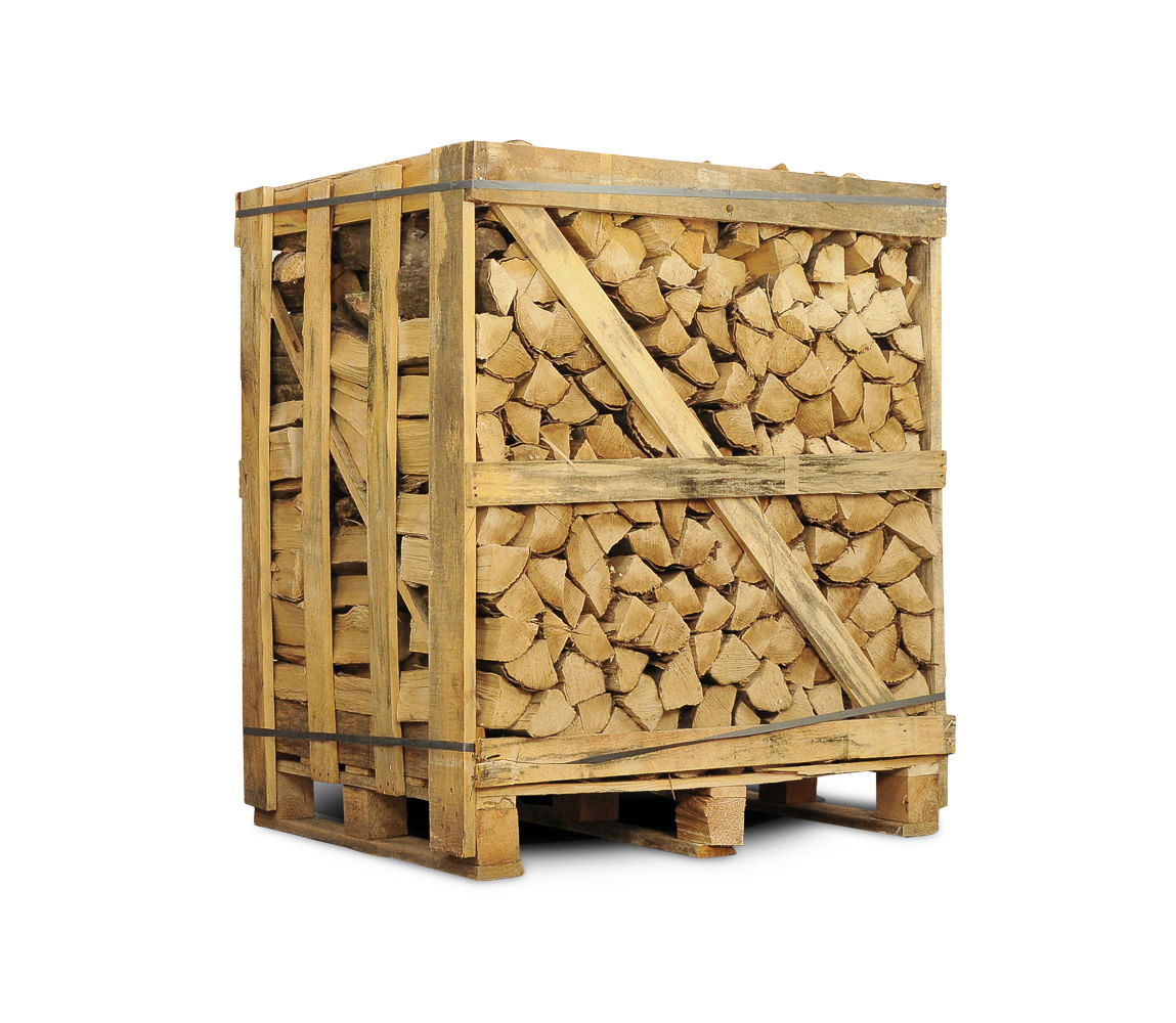 Ovntørret Ask i brændetårn - 1 m3 