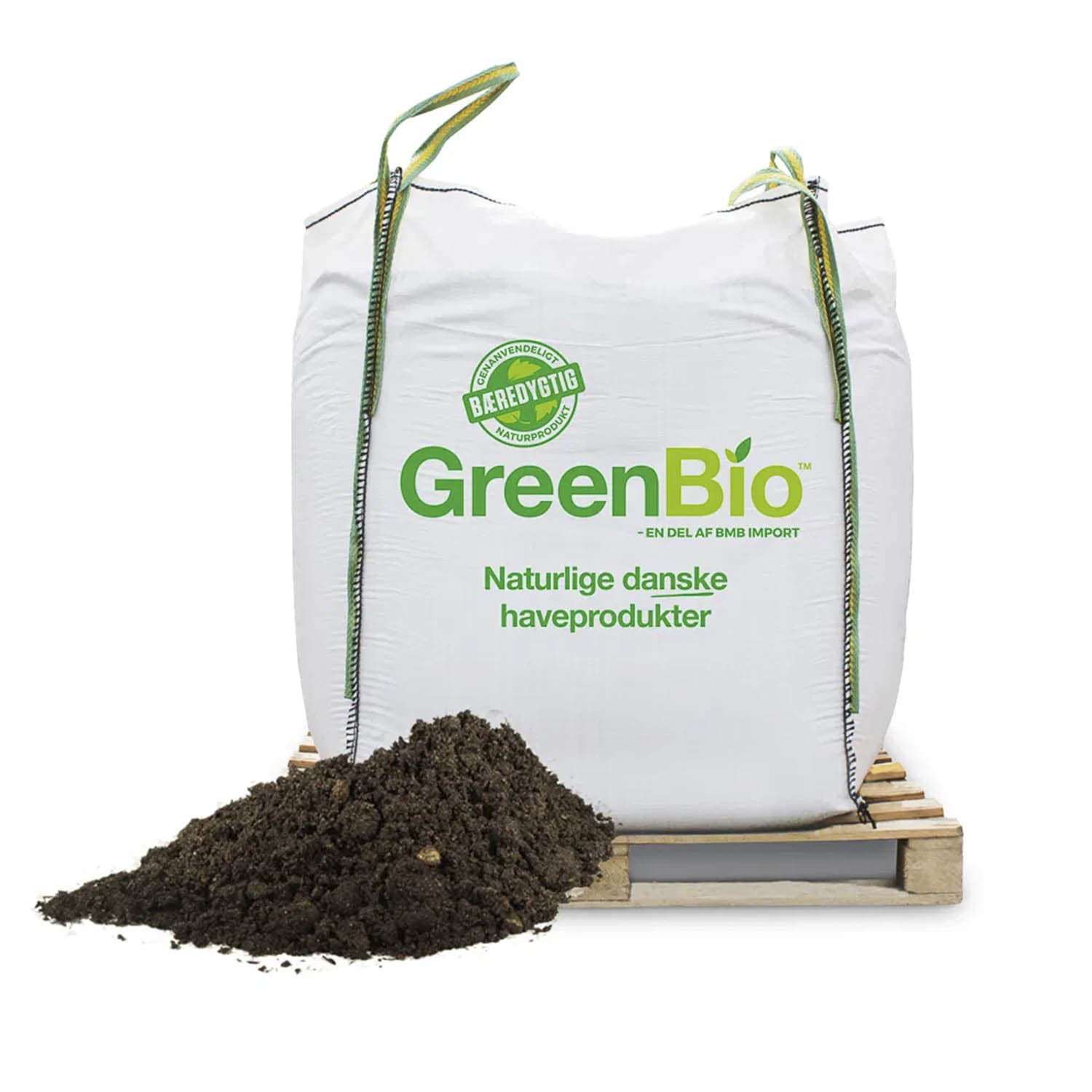 GreenBio naturgødning i stor bigbag med jord