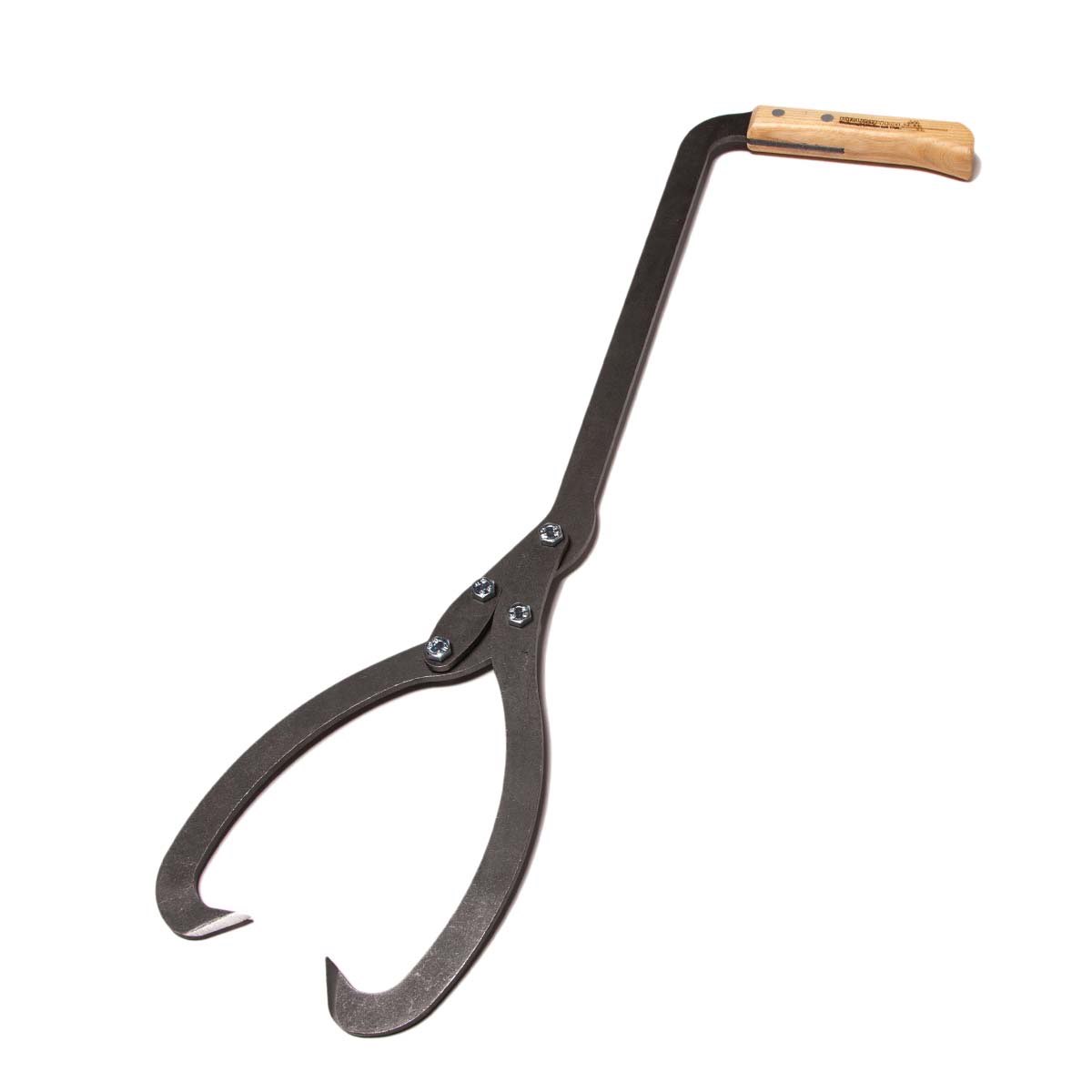 Skovkrog med langt skaft og træhåndtag til brændestykker