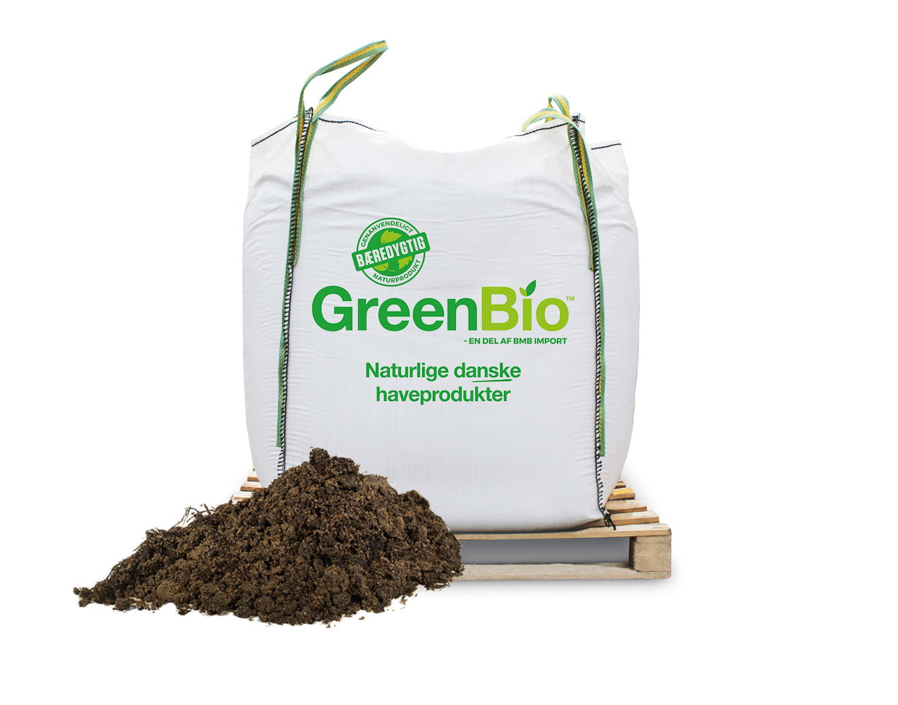 Bigbag GreenBio naturlig havejord på palle