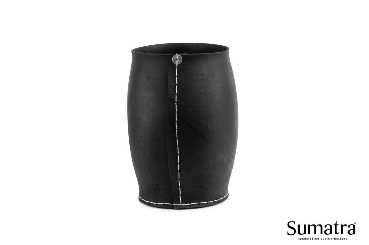 Sort håndlavet Sumatra spand i gummi