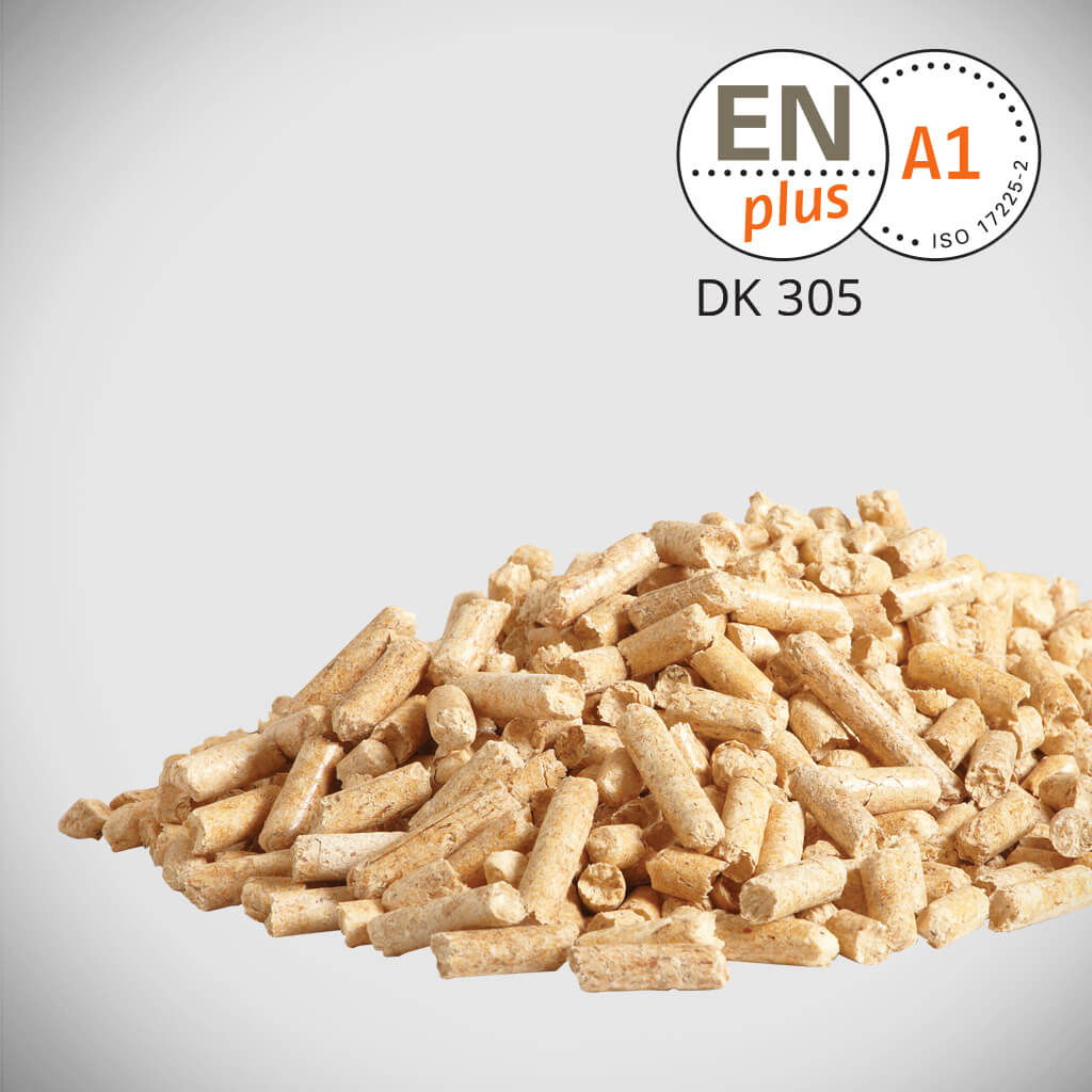 Lyse træpiller ENplus A1 certificeret DK 305