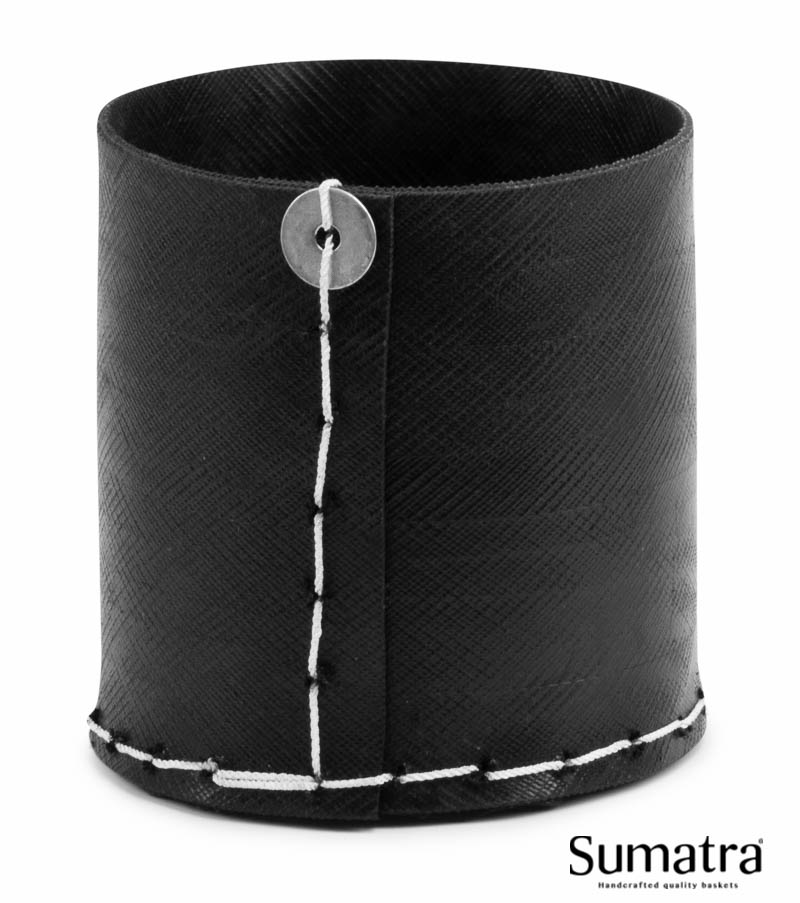 Sort Sumatra opbevaringskurv i genbrugt materiale