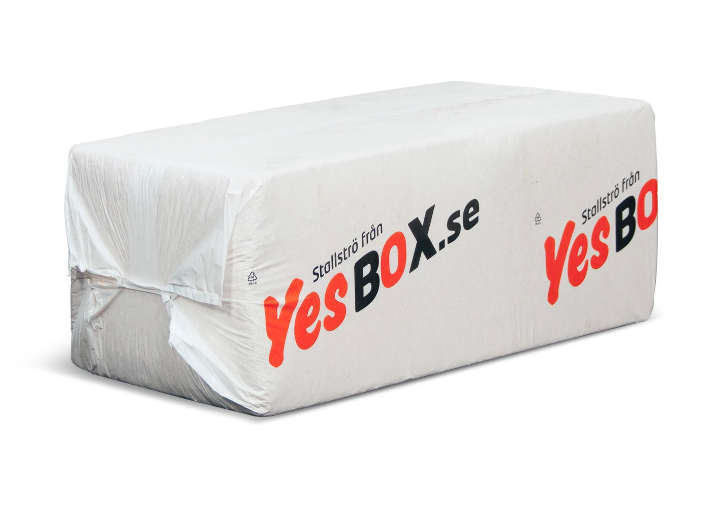 Pakket balle med YesBox staldstrø