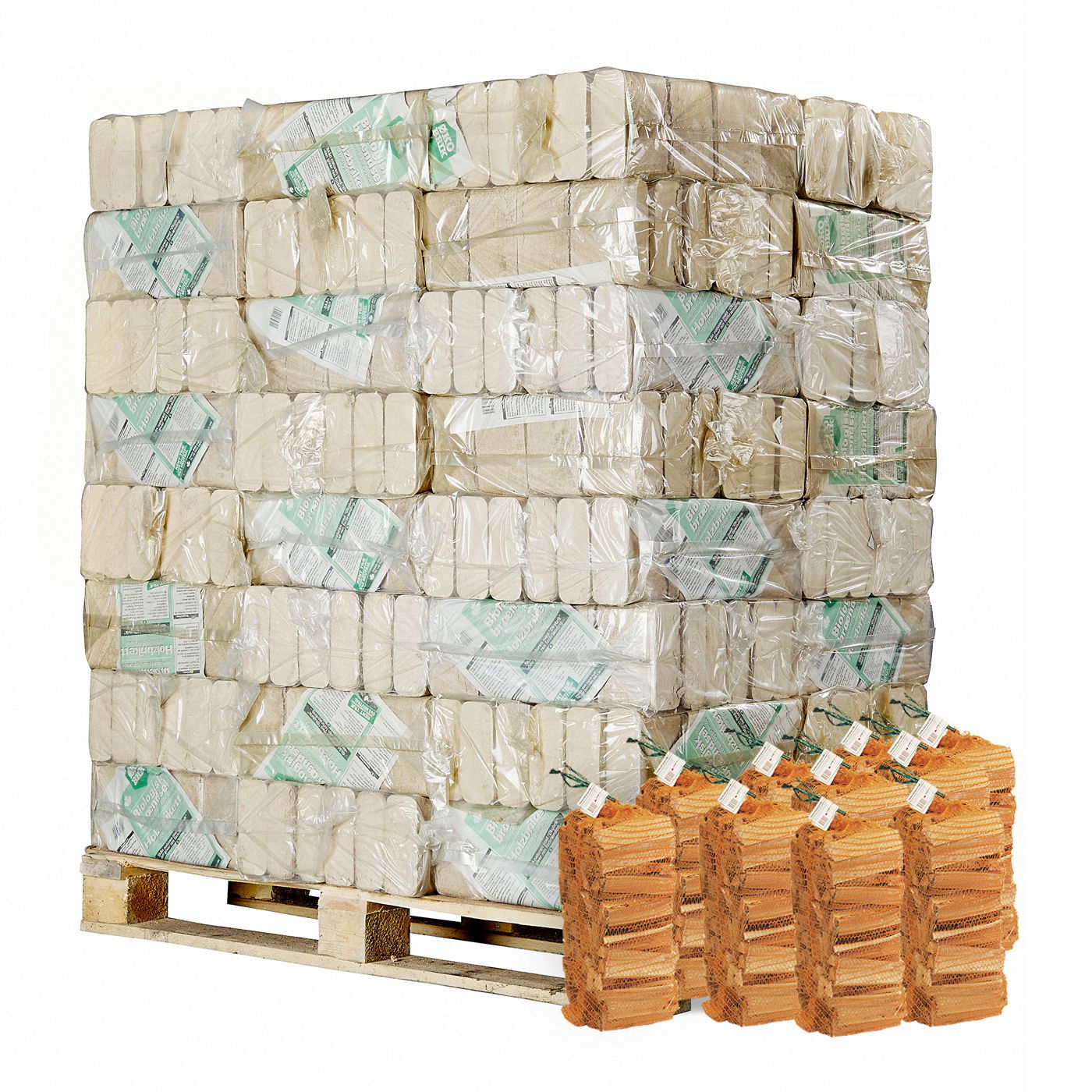 ØKO-BRIK briketter inkl. 10 poser optændingsbrænde