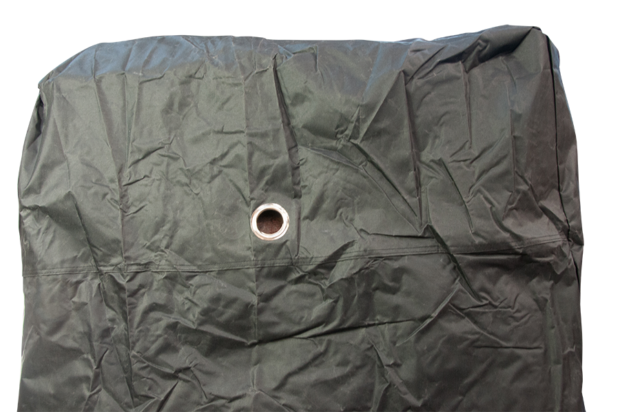 Sort vandtæt overtræk med metalring