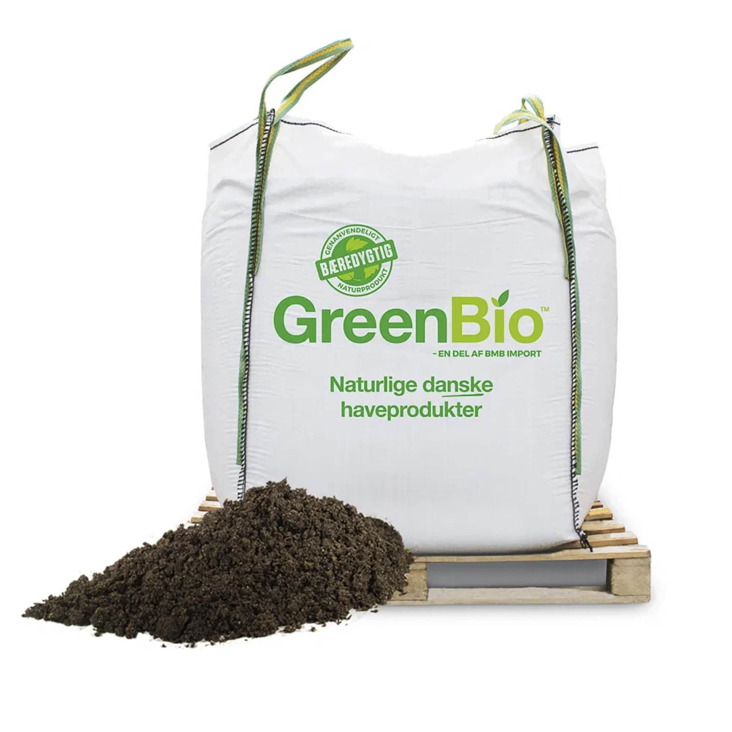 GreenBio naturgødning i stor bigbag med jord
