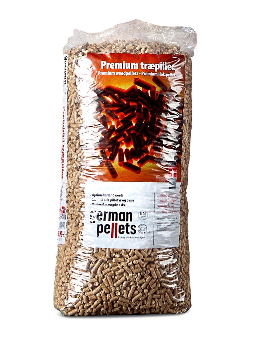 Sæk med German Pellets premium træpiller 15 kg